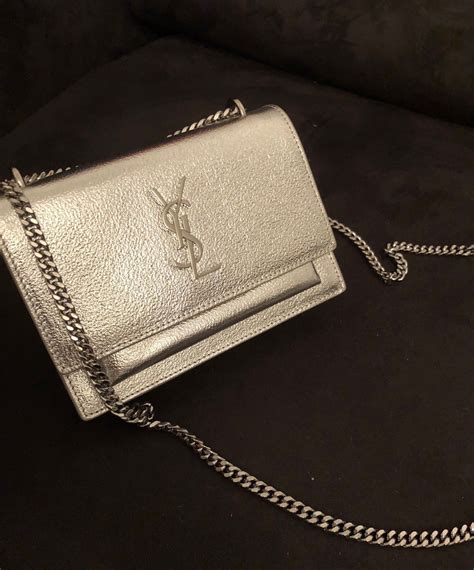 ysl silver sunset bag|ysl sunset bag small.